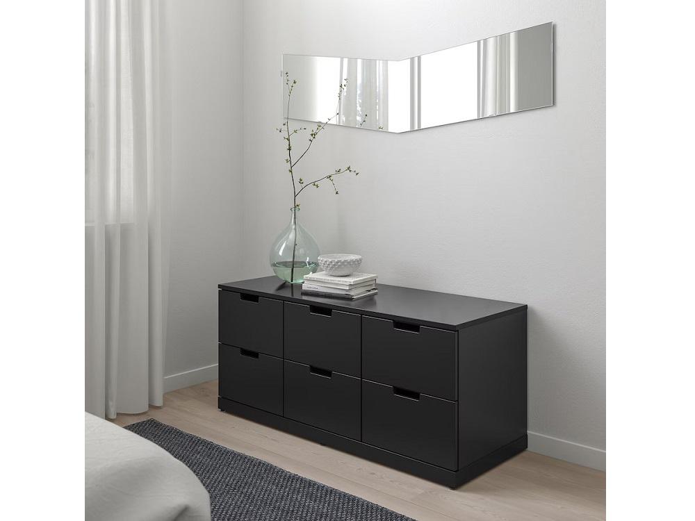 Комод Нордли 23 black ИКЕА (IKEA) изображение товара