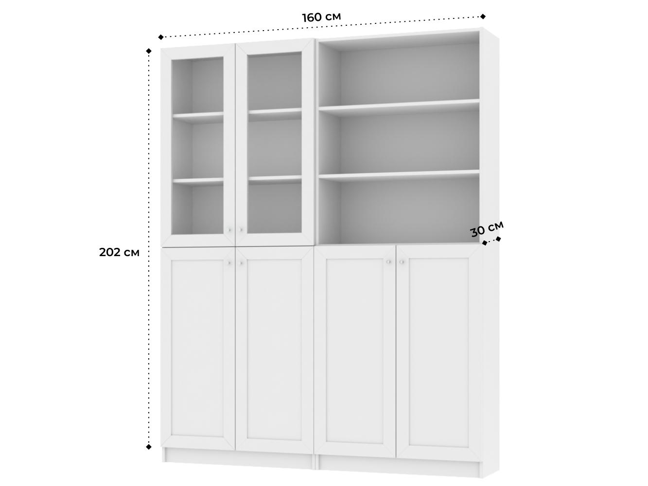 Изображение товара Книжный шкаф Билли 349 white ИКЕА (IKEA), 160x30x202 см на сайте adeta.ru
