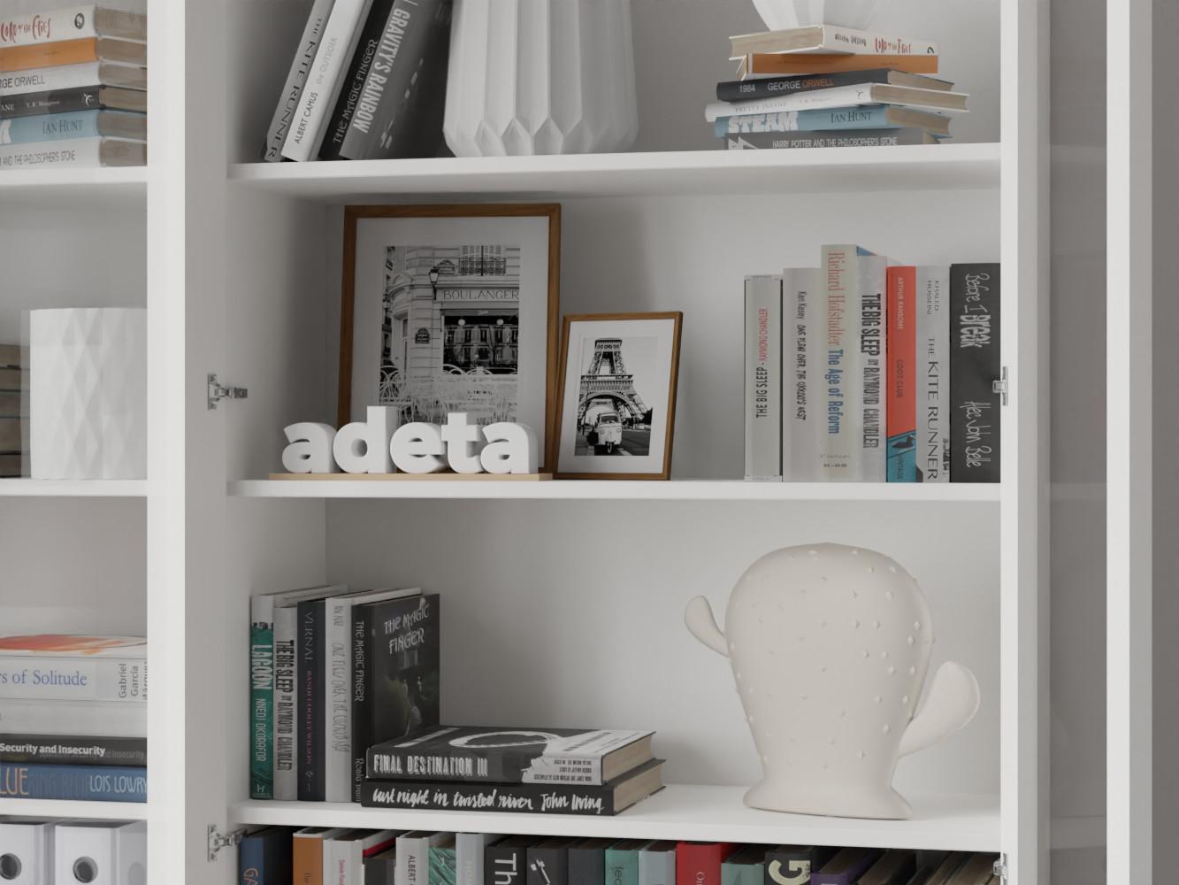 Изображение товара Книжный шкаф Билли 344 white ИКЕА (IKEA), 160x30x202 см на сайте adeta.ru