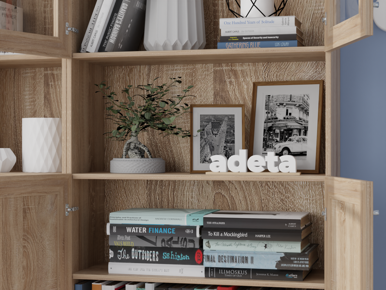Изображение товара Книжный шкаф Билли 337 beige ИКЕА (IKEA), 120x30x237 см на сайте adeta.ru