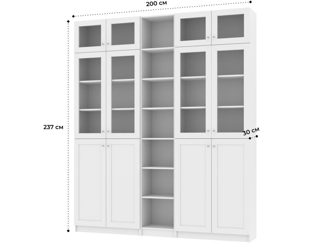 Изображение товара Книжный шкаф Билли 348 white ИКЕА (IKEA), 200x30x237 см на сайте adeta.ru