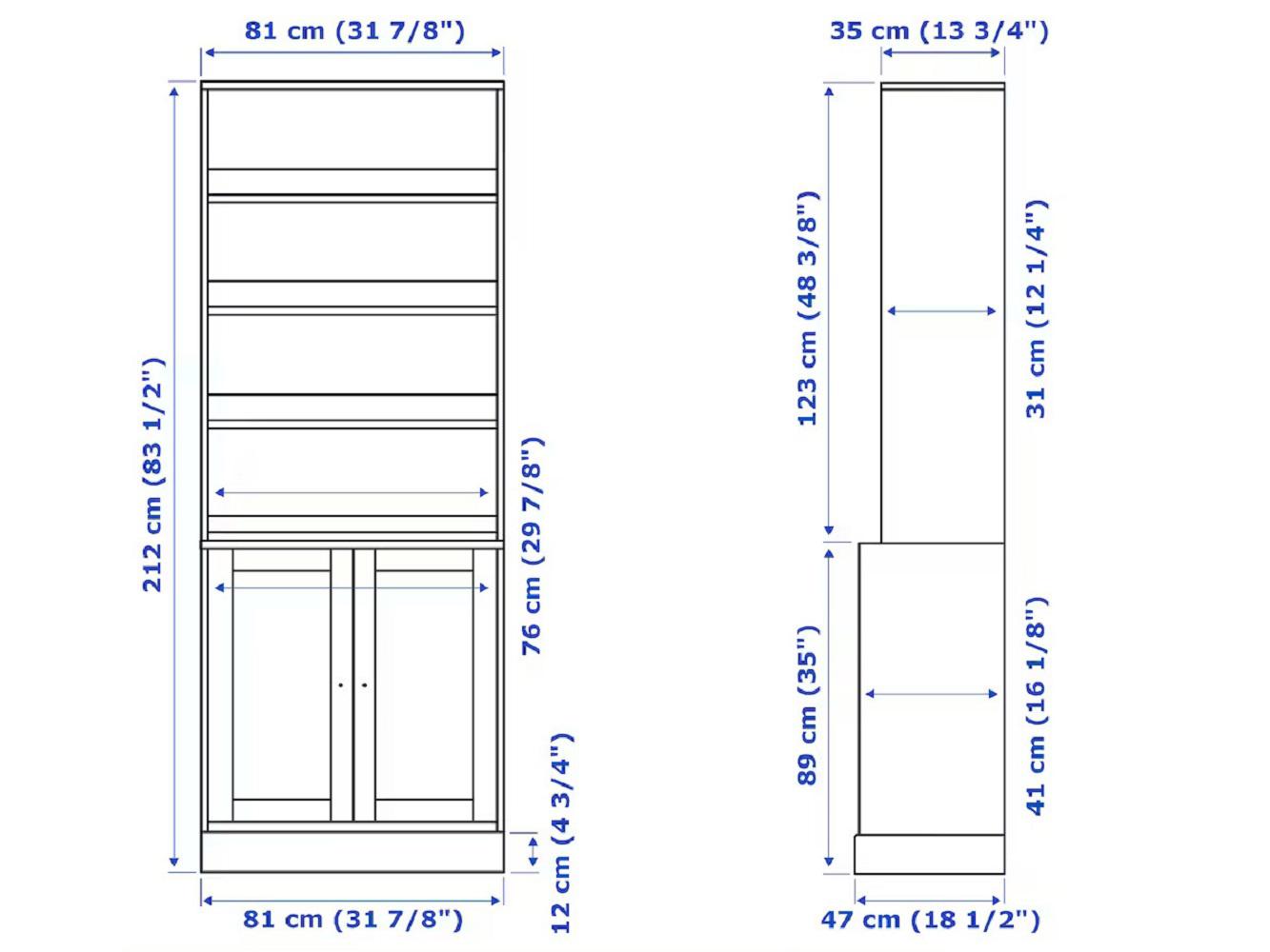 Изображение товара Стеллаж Хавста 213 white ИКЕА (IKEA), 81x47x212 см на сайте adeta.ru