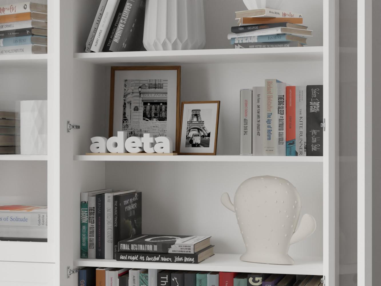 Изображение товара Книжный шкаф Билли 345 white ИКЕА (IKEA), 160x30x202 см на сайте adeta.ru