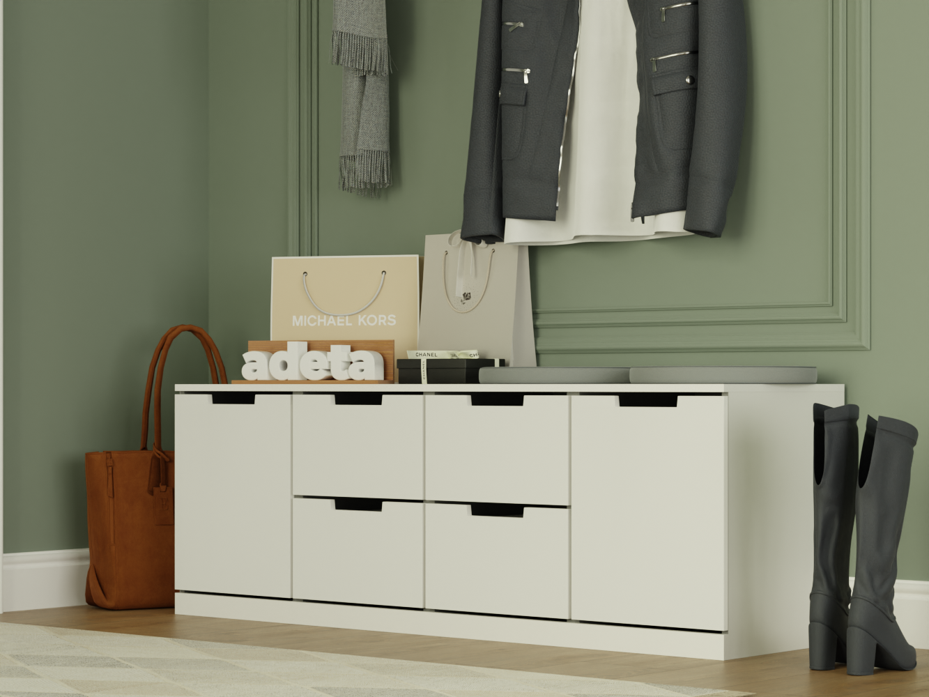 Комод Нордли 36 white ИКЕА (IKEA) изображение товара