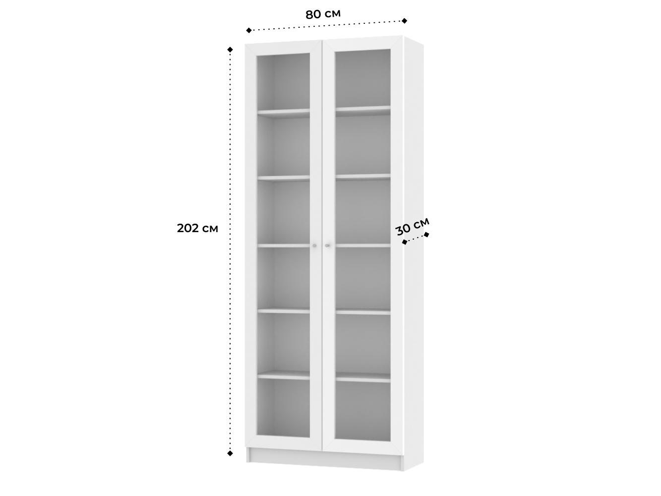 Изображение товара Книжный шкаф Билли 336 white ИКЕА (IKEA), 80x30x202 см на сайте adeta.ru