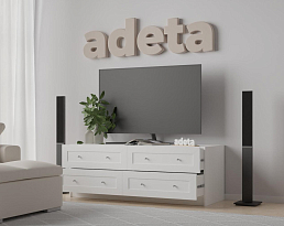 Изображение товара Тумба под телевизор Билли 520 white ИКЕА (IKEA) на сайте adeta.ru