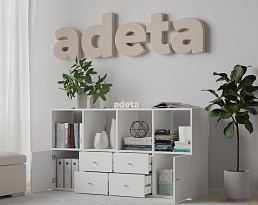Изображение товара Стеллаж Билли 122 white ИКЕА (IKEA) на сайте adeta.ru